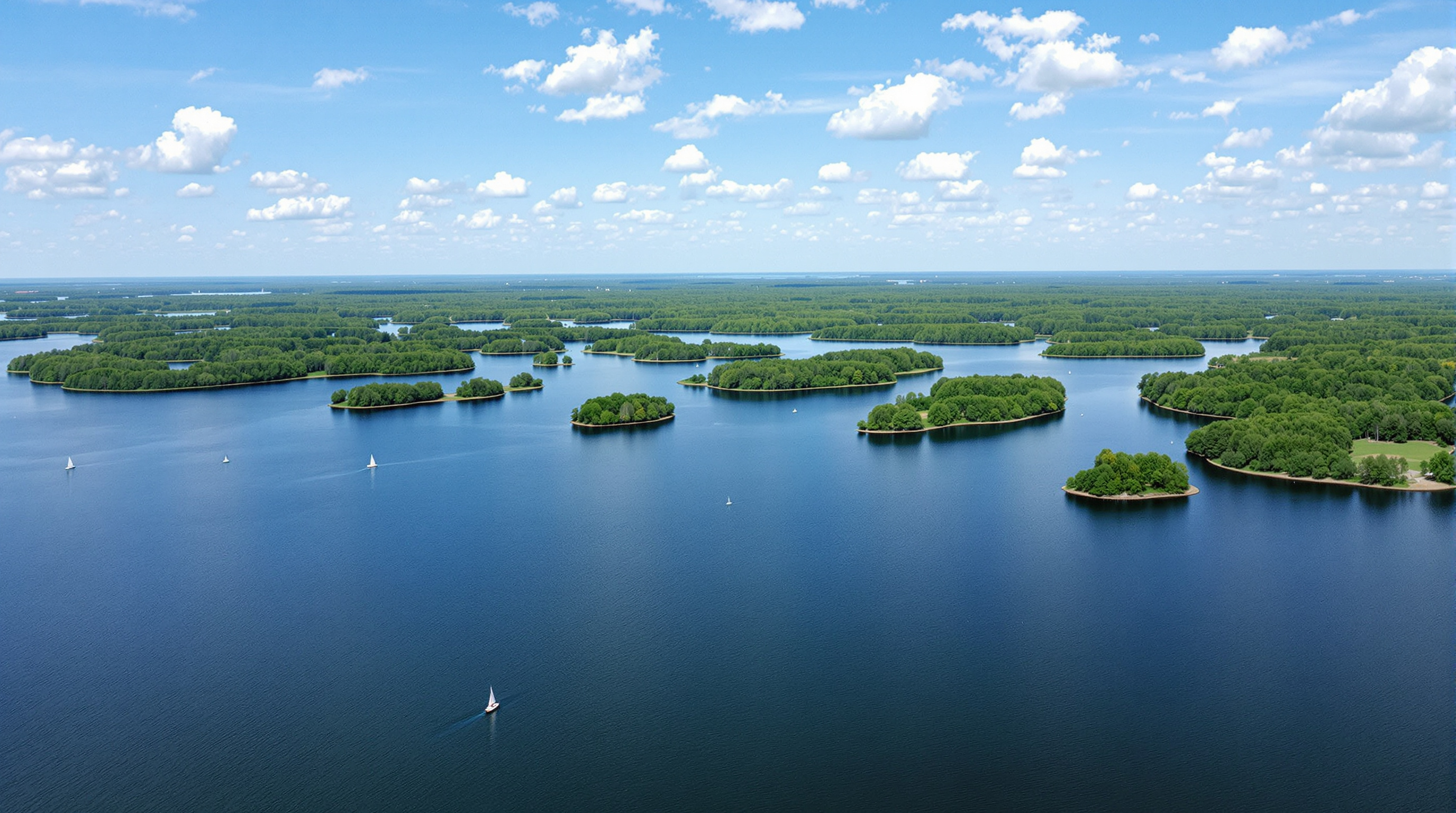 1000 Islands aerial view